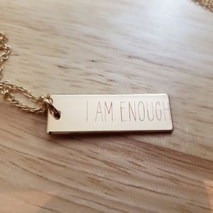Engraved necklace